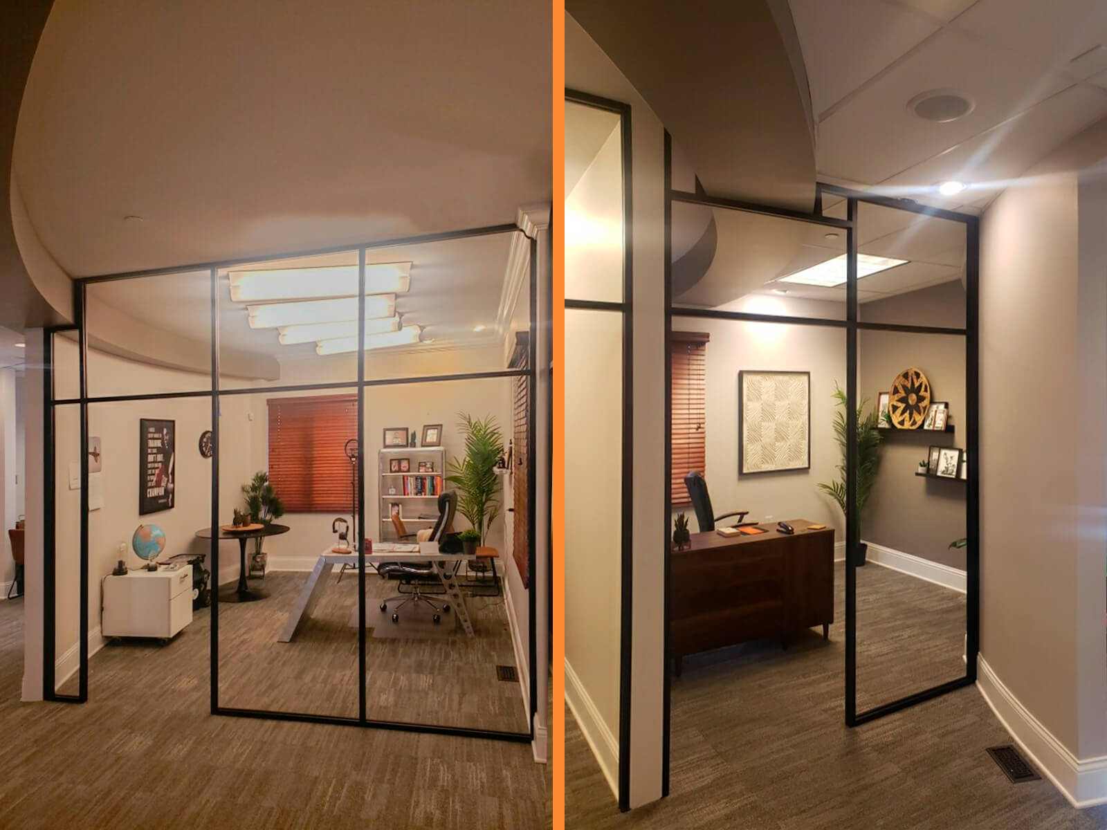 Glass office wall systems 518 1